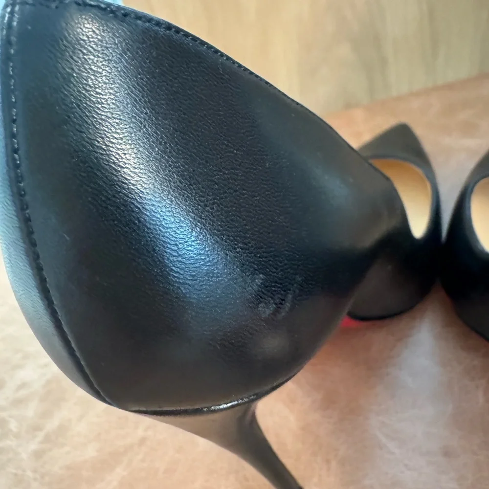 Kate Red Sole High-Heel Pumps, Black  37 - Picture 3 of 12